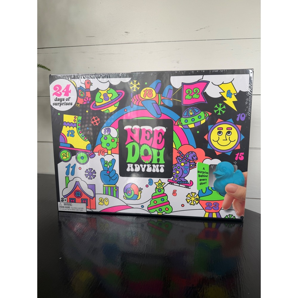 Schylling NeeDoh Advent Calendar 24 Days of Squishy Sensory Surprises New Sealed